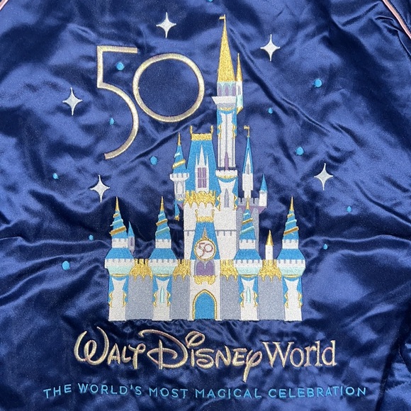 UNISEX Disney Parks Mickey Mouse 50th Anniversary Collection Bomber Jacket - Picture 10 of 14